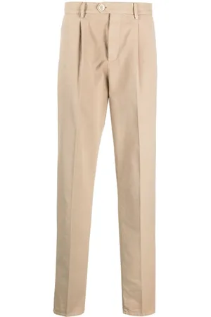 Brunello Cucinelli Mid-rise cotton chino trousers
