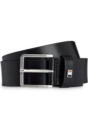 HUGO BOSS Logo-plaque leather belt