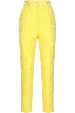 Dolce & Gabbana Floral-jacquard tailored trousers