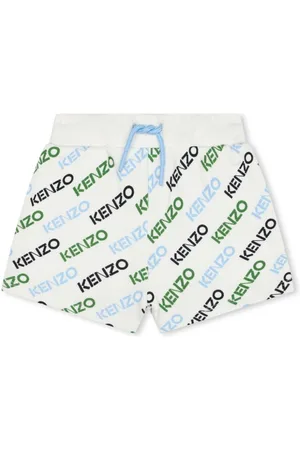 Kenzo Logo-print cotton track shorts
