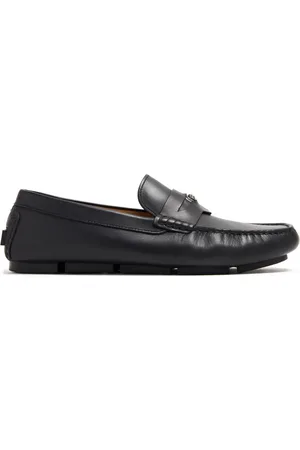 VERSACE Medusa-plaque leather loafers