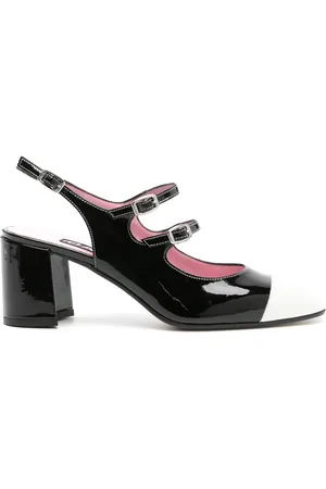 Carel Papaya 60mm patent-leather pumps