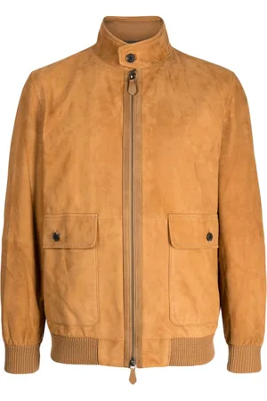 MAN ON THE BOON. Zip-up suede jacket