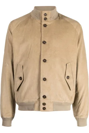 MAN ON THE BOON. Corduroy cotton bomber jacket