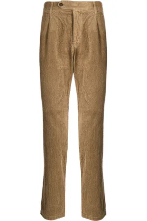 MAN ON THE BOON. Pintuck corduroy trousers