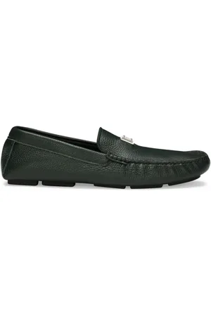 Dolce & Gabbana Logo-plaque leather loafers