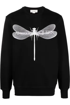 Alexander McQueen Dragonfly-print cotton sweatshirt