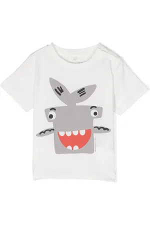 Stella McCartney Shark-printed cotton T-shirt