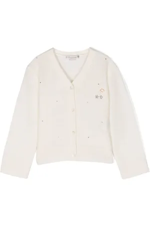 BONPOINT Rhinestone-embellished cashmere cardigan