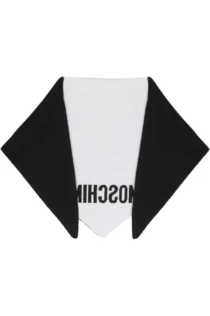 Moschino Logo-print two-tone scarf