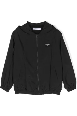 Dolce & Gabbana Logo-patch ripstop hooded jacket