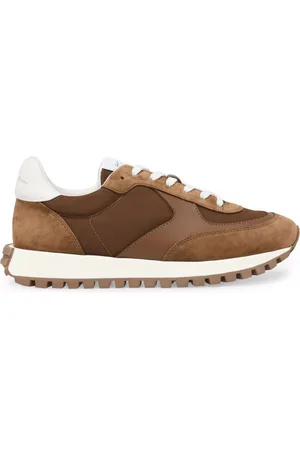 Gianvito Rossi Gravel panelled sneakers