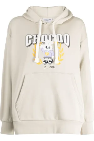 Chocoolate Logo-print cotton blend hoodie