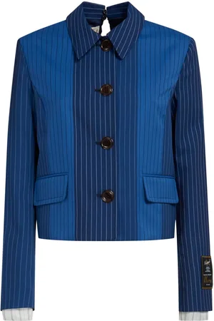 Marni Pinstripe-pattern virgin wool jacket