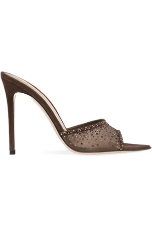 Gianvito Rossi Rania 105mm crystal-embellished mules