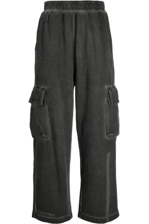 Izzue Wide-leg distressed cargo trousers