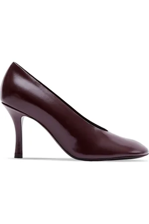 Burberry Almond-toe leather pumps