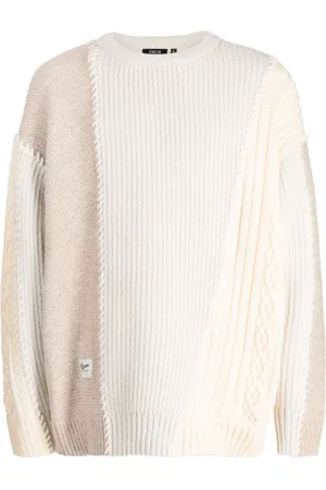 FIVE CM Colour-block ribbed-knit jumper
