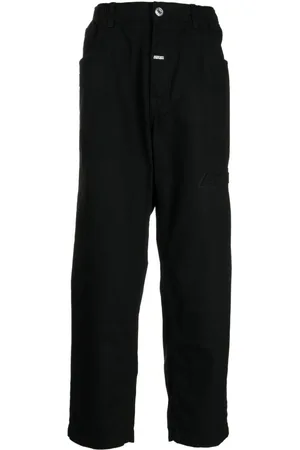 A Bathing Ape Logo-appliqué cotton jeans