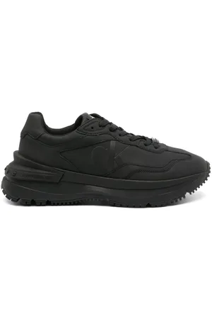 Calvin Klein Logo-debossed panelled-design trainers