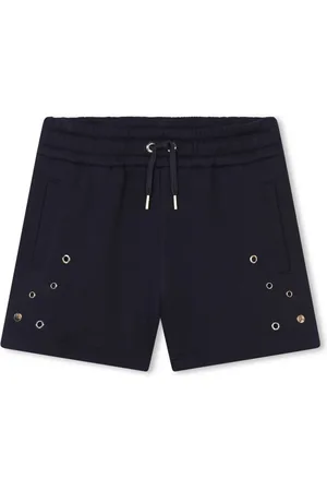 Chloé Eyelet-detailing organic cotton shorts