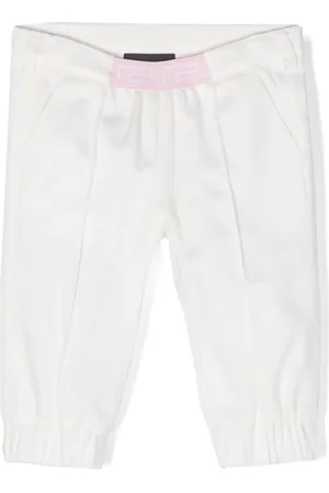 VERSACE Greca-waistband tapered trousers