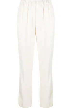 FORTE FORTE Elasticated high-waisted trousers