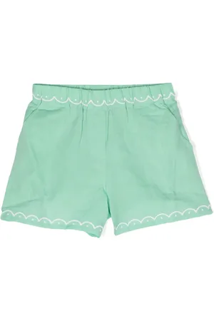 Stella McCartney Scallop-embroidered shorts