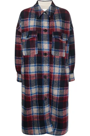 Marant Etoile Fontizi checked shirt coat