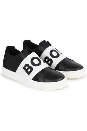HUGO BOSS Logo-print leather sneakers