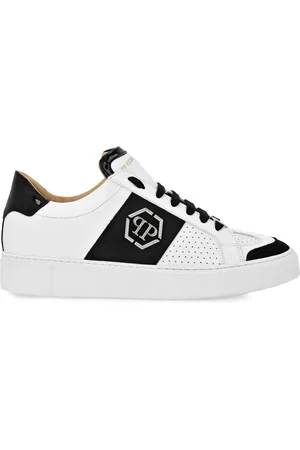 Philipp Plein Hexagon low-top leather sneakers