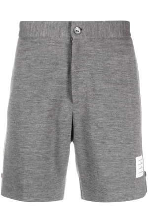 Thom Browne Logo-patch knee-length shorts