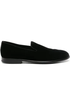 Dolce & Gabbana Leather-sole velvet loafers