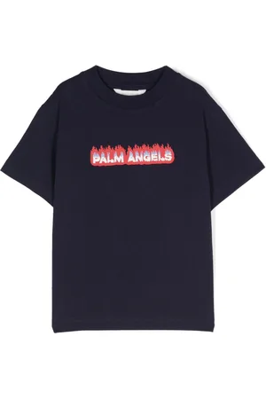 Palm Angels Shark organic-cotton T-shirt - Farfetch