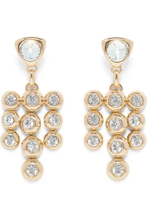 AREA Crystal-embellished drop earrings