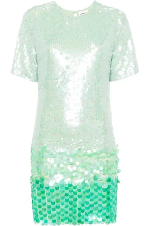 P.A.R.O.S.H. Sequin-embellished short-sleeved dress