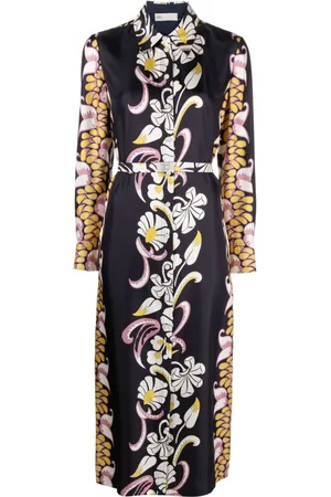 Tory Burch Floral-print silk shirtdress