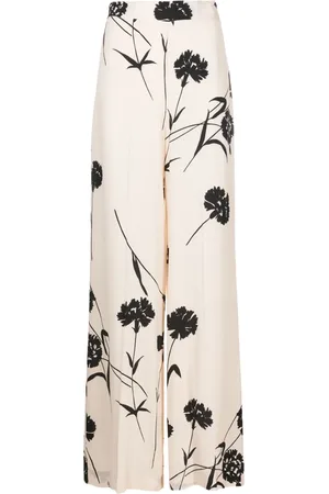 Twin-Set Floral-print wide-leg trousers
