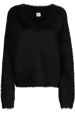 Totême Brushed V-neck jumper