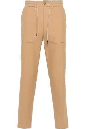 HUGO BOSS Tapered-leg drawstring trousers