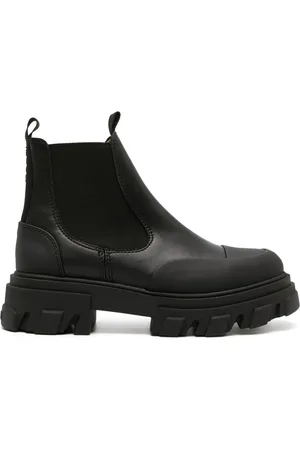 Ganni Leather Chelsea boots