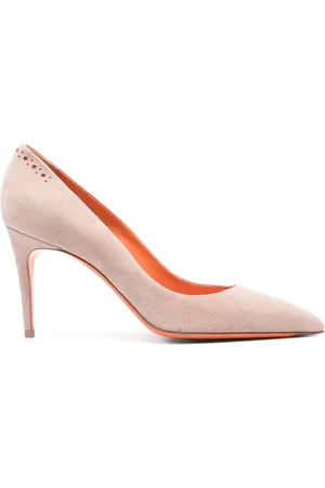 santoni Haldisa perforated suede pumps