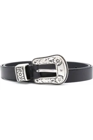 Golden Goose Buckle-engraved belt