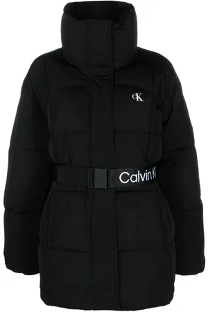 Calvin Klein Jeans Women's Cire Drama Hooded Longline Puffer