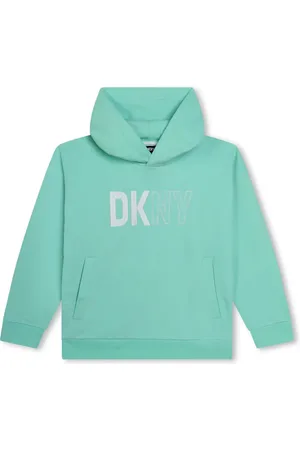 DKNY Logo-print jersey hoodie