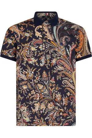 Etro Paisley-print cotton polo shirt