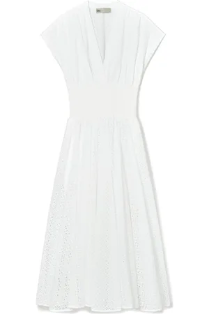 Tory Burch Eyelet-detail midi dress