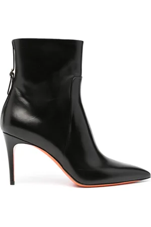 santoni 90mm leather ankle boots