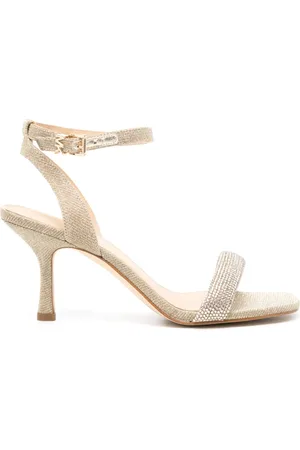 Michael Kors Carrie 75mm rhinestoned leather sandals
