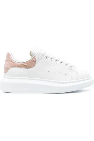 Alexander McQueen Oversized crocodile-embossed sneakers